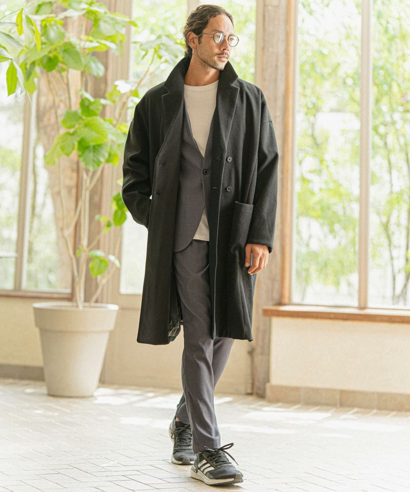 CAMBIO(カンビオ)】ストレッチワンタックテーパードイージーパンツ