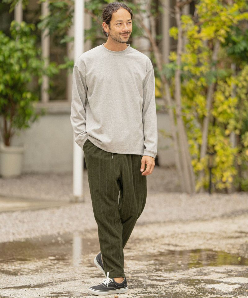 CAMBIO(カンビオ)】Stretch Stripe Corduroy Balloon Pants バルーン