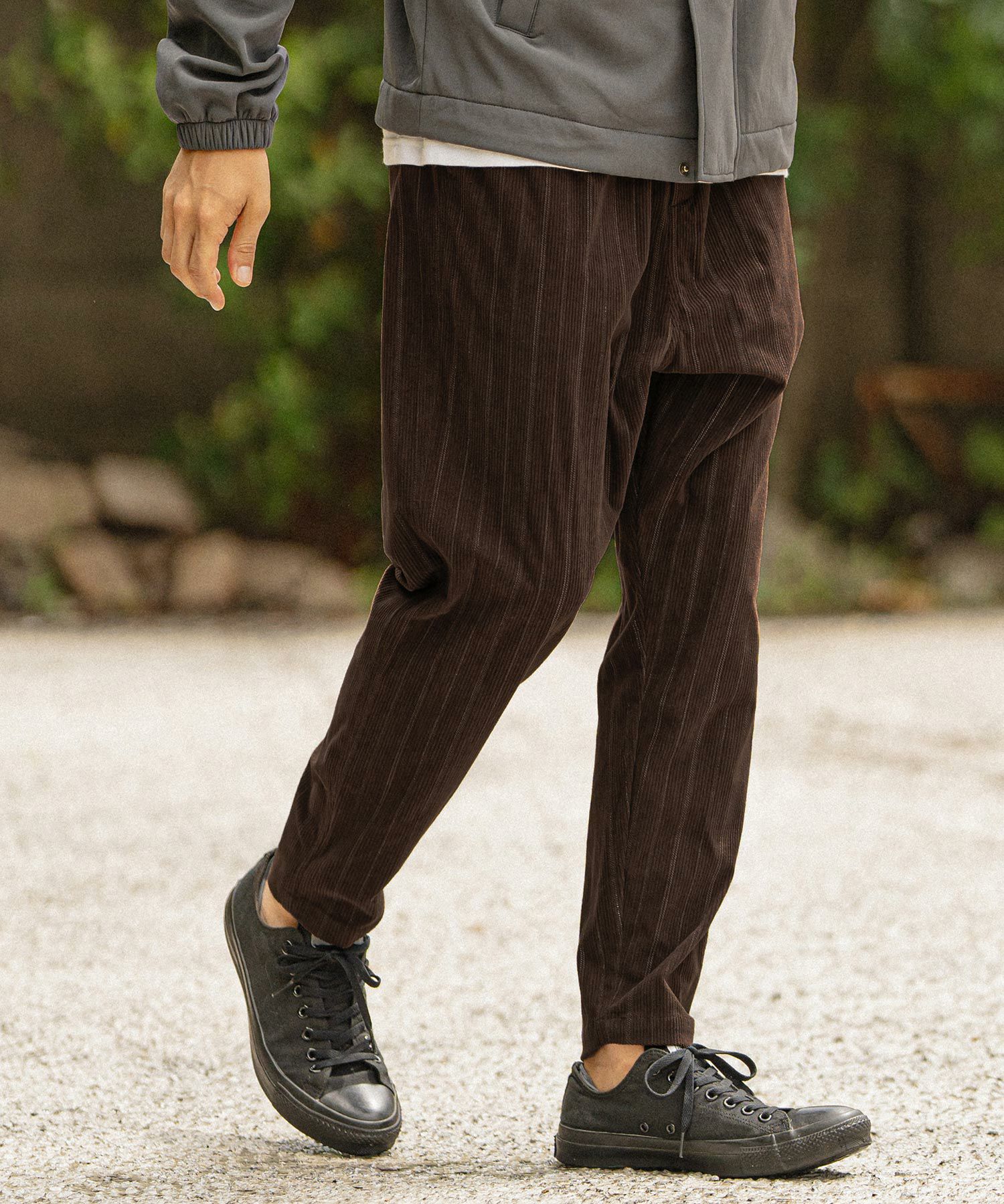 CAMBIO(カンビオ)】Stretch Stripe Corduroy Balloon Pants バルーン 