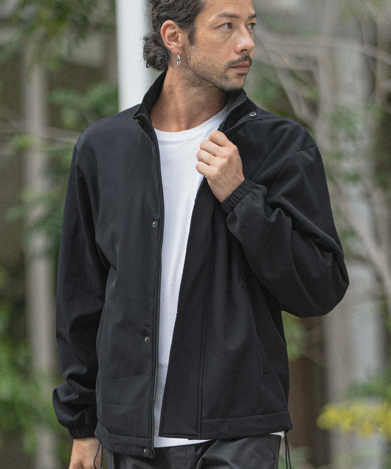 mj9506- Stretch Nylon Stand Collar Jacket スタンドカラージャケット-