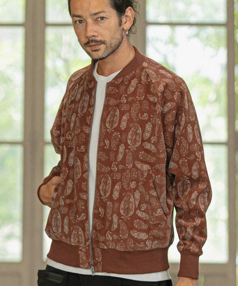 60%OFF【CAMBIO(カンビオ)】Patterned Corduroy Jacket