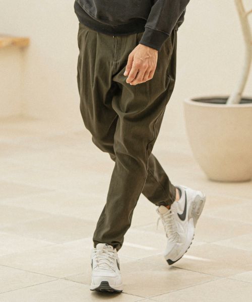 50%OFF【CAMBIO(カンビオ)】Color Denim Balloon Sarouel Tapered Pants カラーデニムパンツ(A15023cmb)