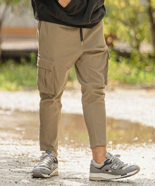 CAMBIO(カンビオ)】Super Stretch Twill Ankle Length Cargo Pants