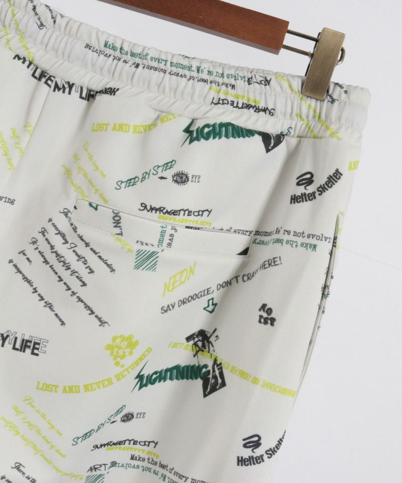 ジジページ 50%OFF【NOISESCAPE(ノイズスケープ)】whole pattern jersey pants