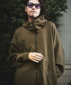 NOISESCAPE(ノイズスケープ)】Double knit material zip hoodie ジップ