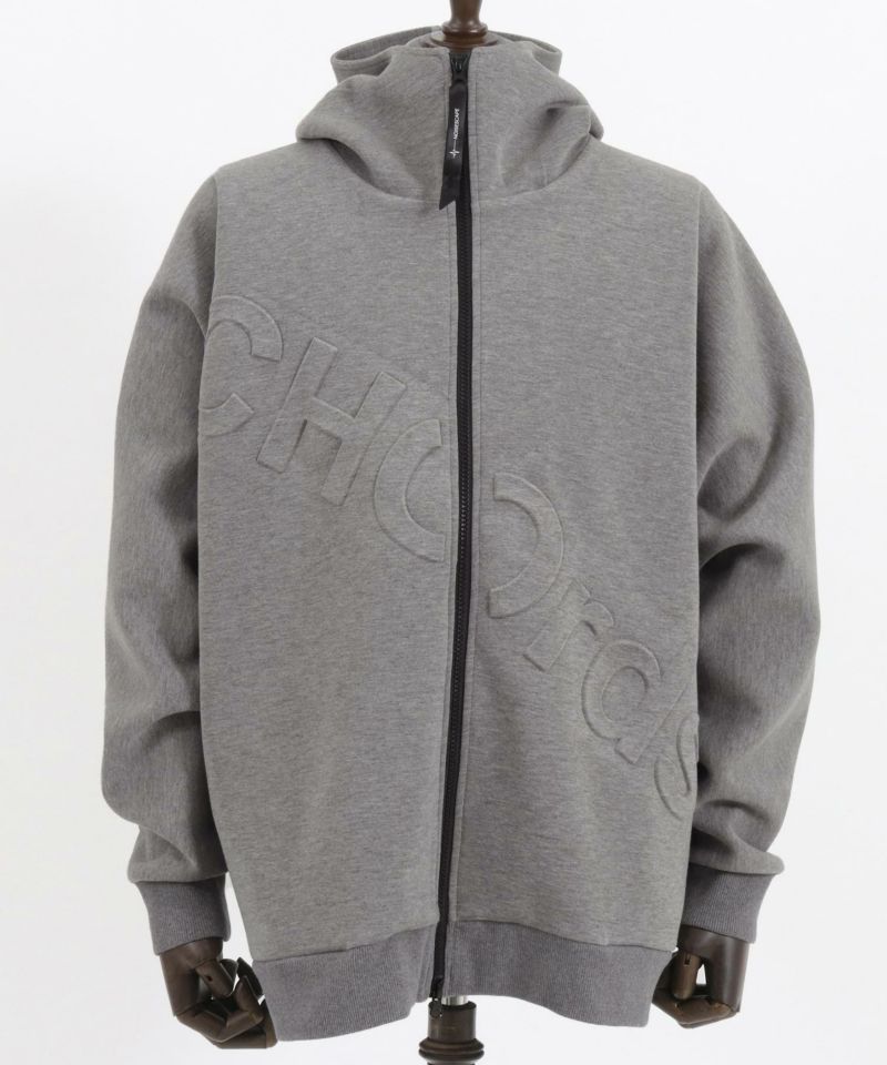 NOISESCAPE(ノイズスケープ)】Double knit material zip hoodie ジップ 
