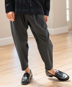 CAMBIO(カンビオ)】Slightly Brushed TR Slacks スラックスパンツ