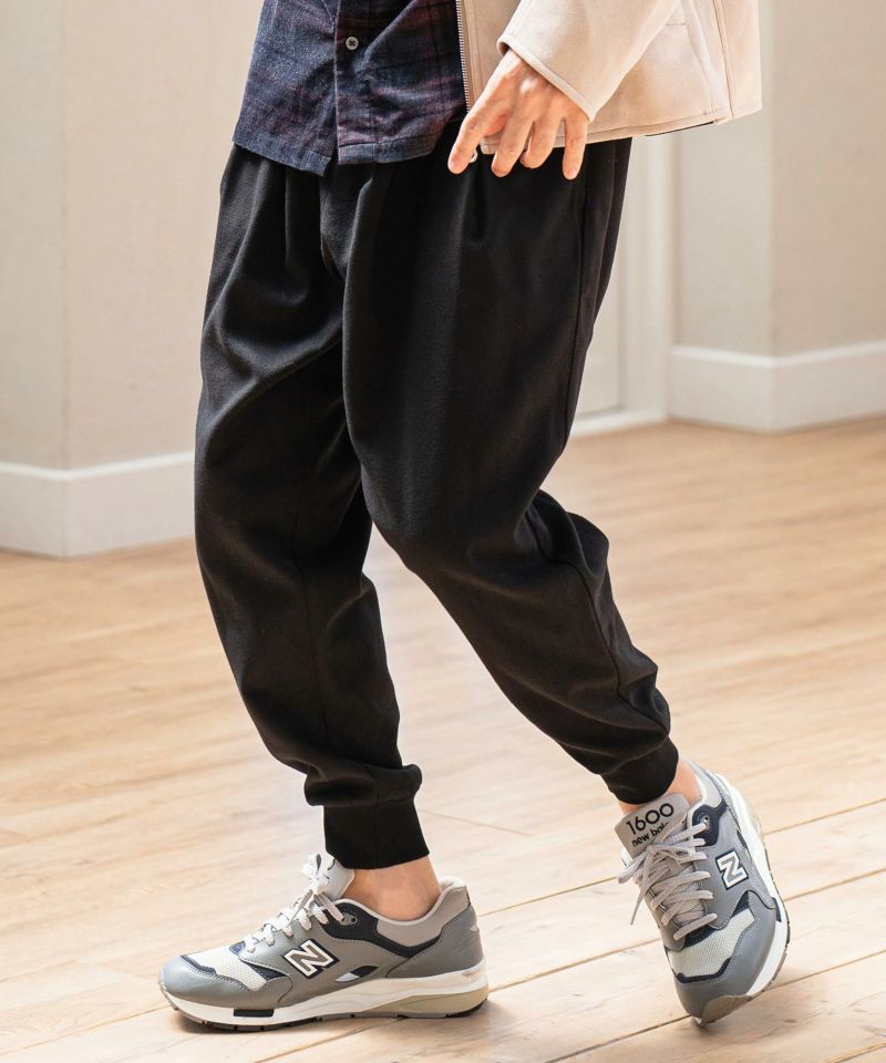 CAMBIO(カンビオ)】Slightly Brushed TR Jogger Pants ジョガーパンツ 