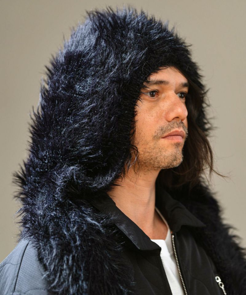 CAMBIO(カンビオ)】【予約販売11月中旬～下旬入荷】 Shaggy Knit Hood