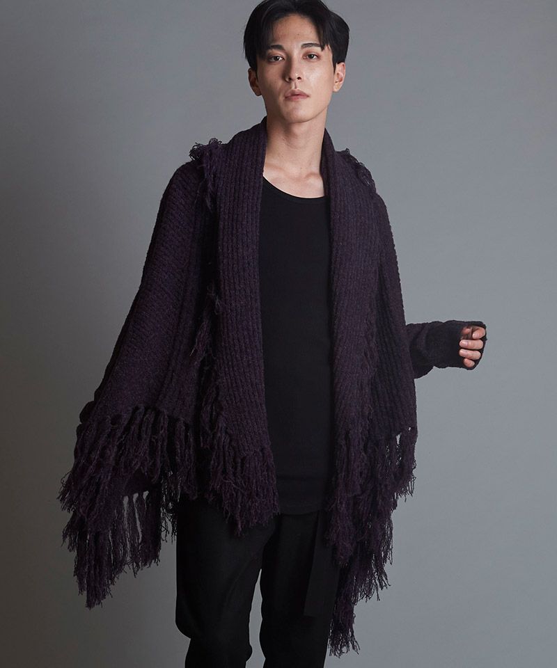 60%OFF【NO ID.(ノーアイディー)】ｹｰﾌﾞﾙﾆｯﾄ3WAYﾌﾘﾝｼﾞｶﾞｳﾝ(453010