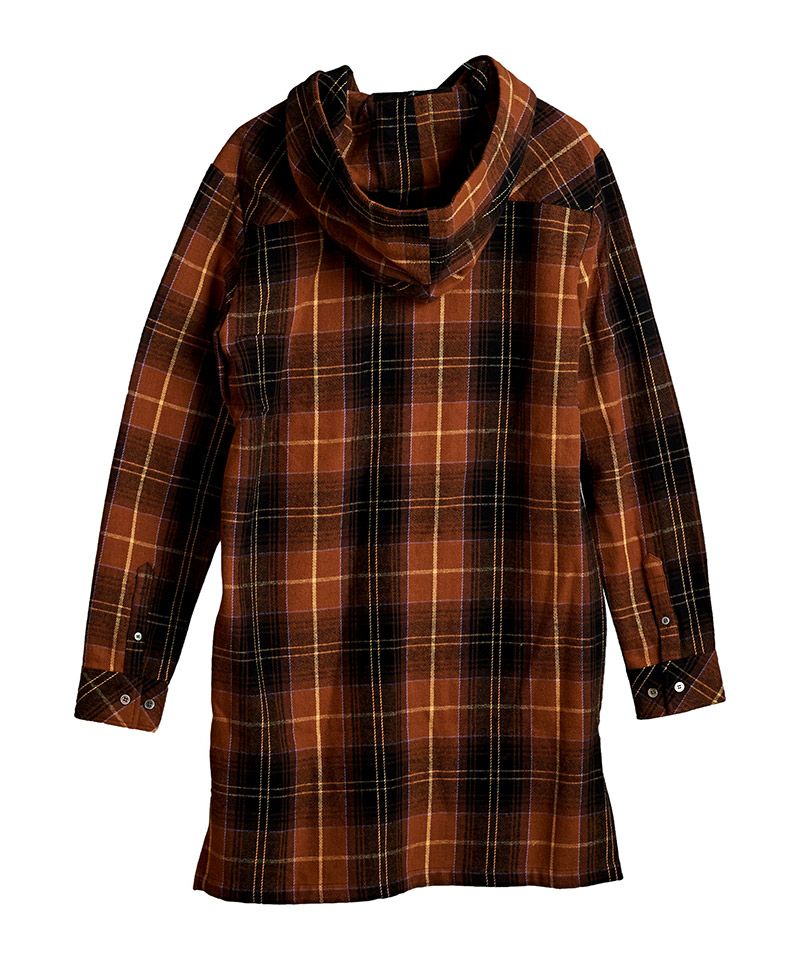 60%OFF【NO ID.(ノーアイディー)】ﾁｪｯｸﾌｰﾄﾞﾛﾝｸﾞSH シャツ(853006