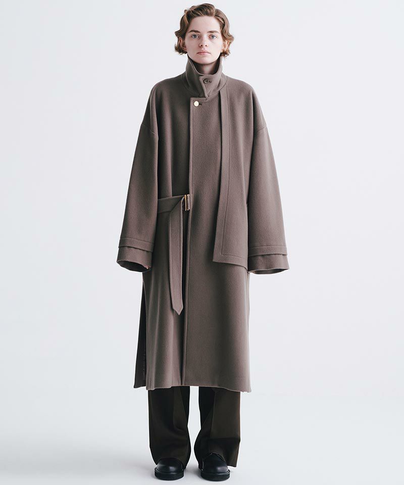 CULLNI(クルニ)】Compressed Melton Tie Locken Coat コート(23-AW-023) | CAMBIO カンビオ