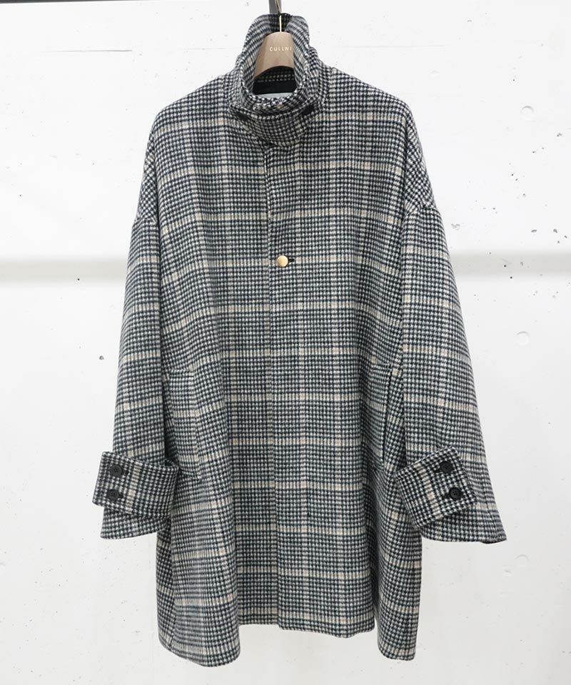 【CULLNI(クルニ)】Check Beaver Coat コート(23-AW-019B)