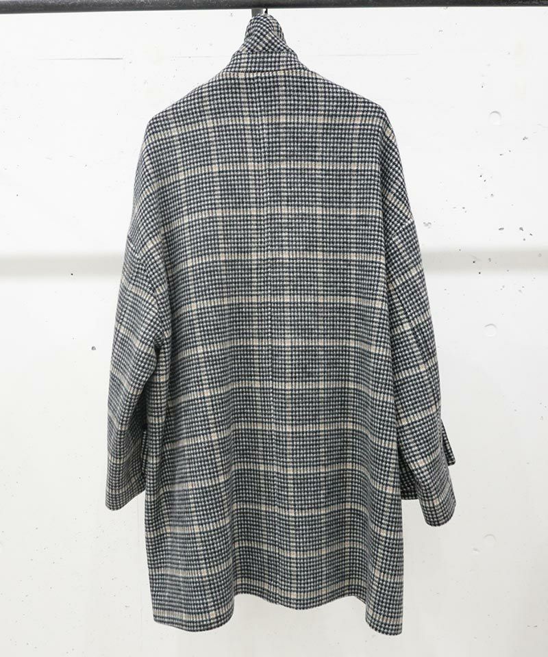 【CULLNI(クルニ)】Check Beaver Coat コート(23-AW-019B)