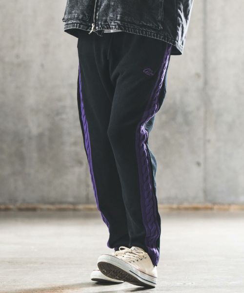 GLIMCLAP(グリムクラップ)】patterned fabric jersey pants パンツ(13 