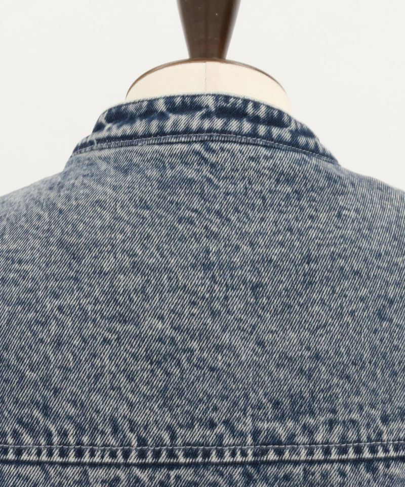 50%OFF【GLIMCLAP(グリムクラップ)】Denim × boa band collar jacket