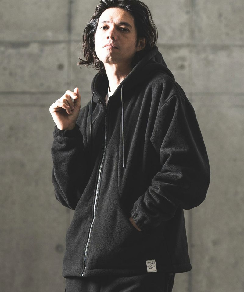 50%OFF【GLIMCLAP(グリムクラップ)】Teddy fleece zip hoodie ジップ