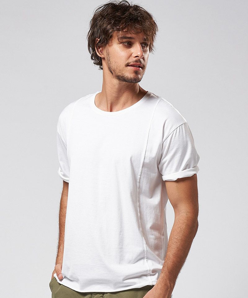 ★OY★GLOSS STITCH TEE - WHITE★正規品/韓国直送料込/人気 OY/オーワイ』 OPYD HALF ZIPPER T/ハーフジップ Tシャツ OY│A