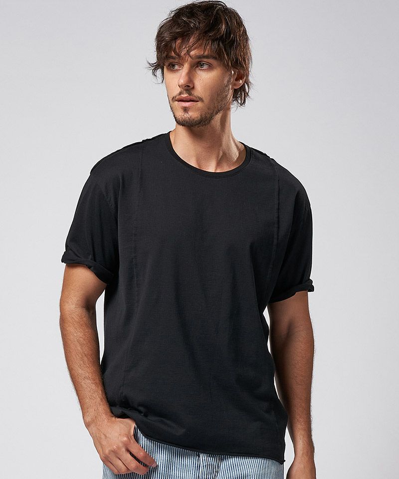 wjk】roll-up sleeve cut&sewn Tシャツ(7335 cj60d) | CAMBIO