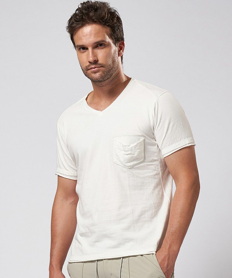 wjk】leather pocket-T VネックTシャツ (7982 lj22d) | CAMBIO カンビオ 