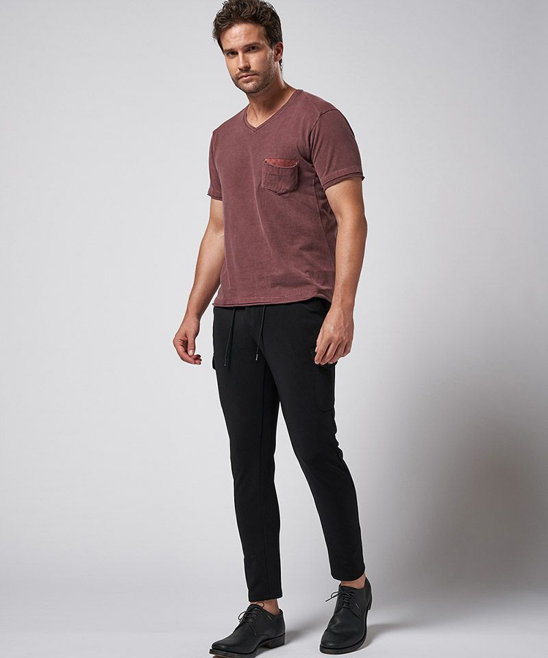 wjk】leather pocket-T VネックTシャツ (7982 lj22d) | CAMBIO カンビオ