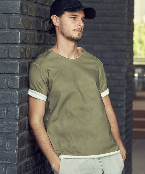 【wjk】spray dye cut-off s-s Tシャツ(7988 cj57d)