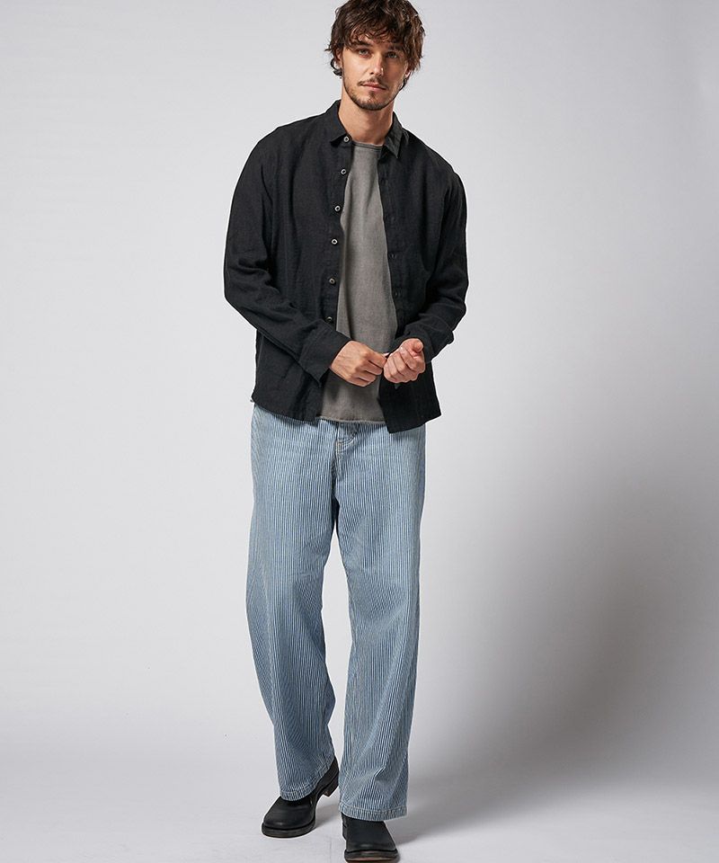 S.Kページ SCYE BASICS＞Moleskin Cropped Wide Leg Trousers/モールスキン