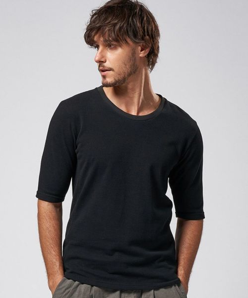 wjk】wide cut-off V-neck S-S ＶネックTシャツ(7328 js01d) | CAMBIO