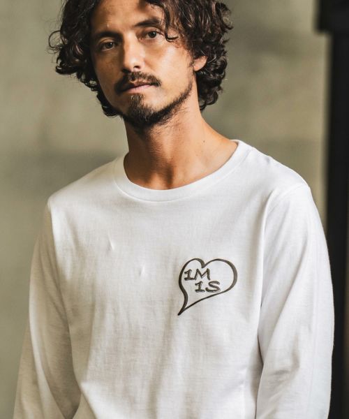 30%OFF【1minute 1second(ワンミニットワンセカンド)】big heart long sleeve cut sew カットソー(1M23W190)
