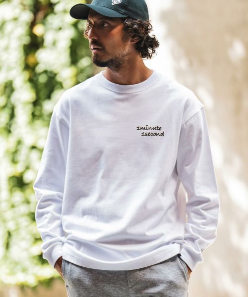 【1minute 1second(ワンミニットワンセカンド)】10oz heavy weight long sleeve cut sew カットソー(1M23W300)
