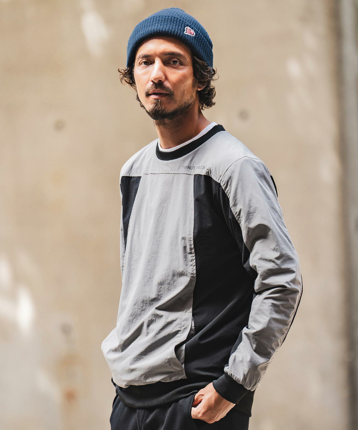 1minute 1second(ワンミニットワンセカンド)】heart patch knit cap 