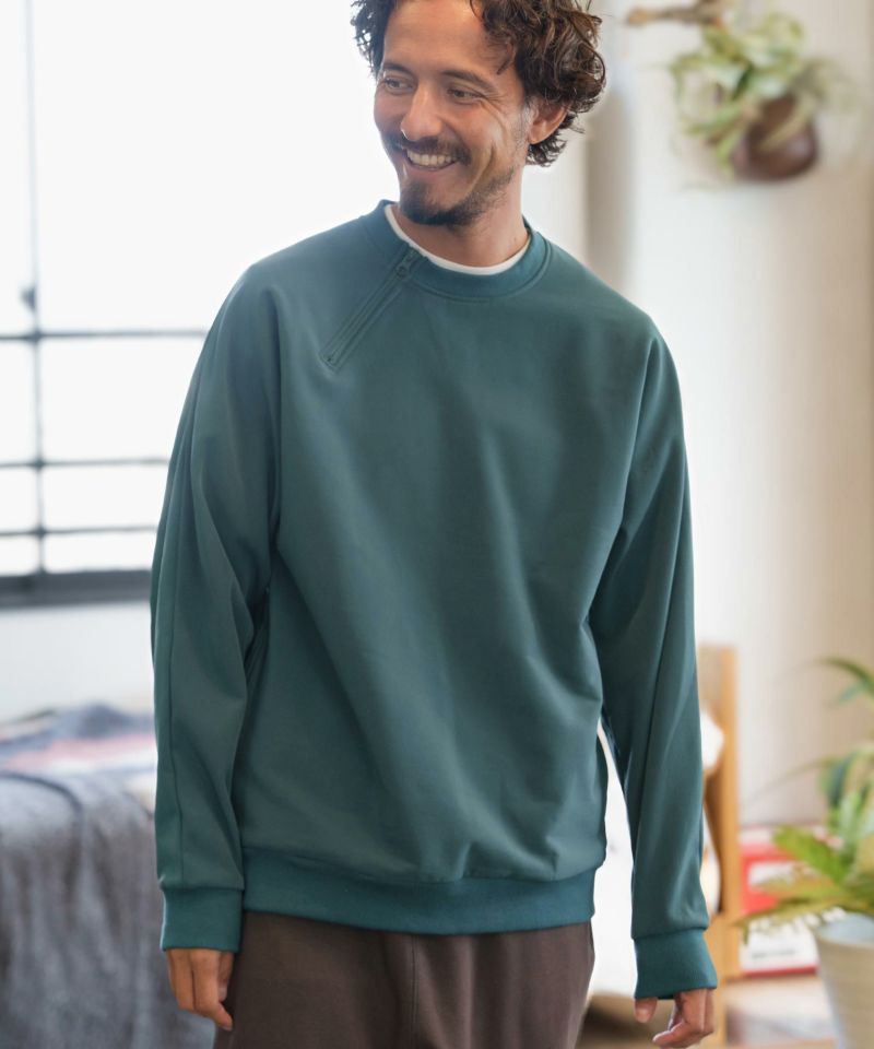 CAMBIO(カンビオ)】Back Fleece Stretch Nylon Pullover プルオーバー