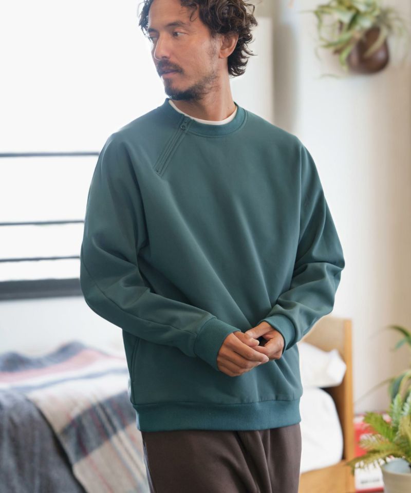 CAMBIO(カンビオ)】Back Fleece Stretch Nylon Pullover プルオーバー