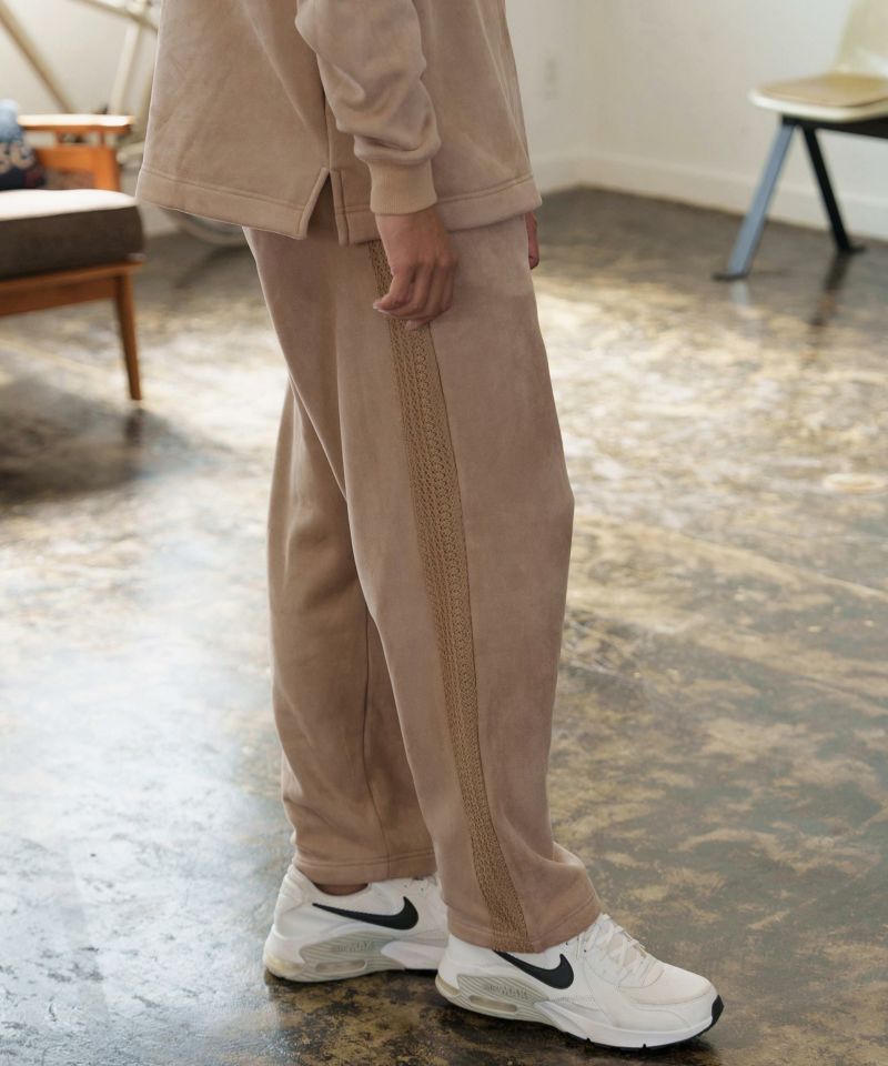 50%OFF【CAMBIO(カンビオ)】裏地フリーススウェードポンチサイドライン