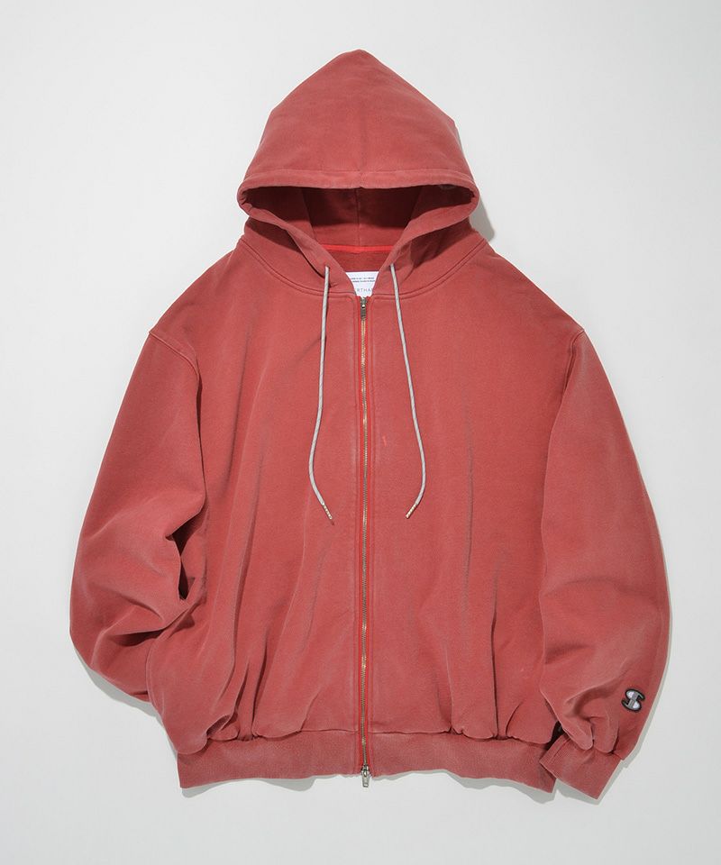 50%OFF【SUPERTHANKS(スーパーサンクス)】Zip-up sweat hoodie (pigment dye) ジップパーカー(ST241CS01)  | CAMBIO カンビオ