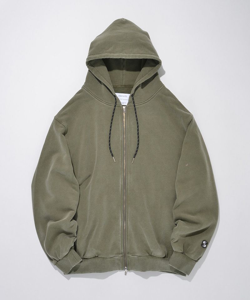 50%OFF【SUPERTHANKS(スーパーサンクス)】Zip-up sweat hoodie (pigment dye) ジップパーカー(ST241CS01)  | CAMBIO カンビオ