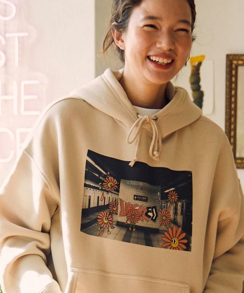 30%OFF【un-filled(アンフィルド)】GRAFFITI CHARACTERBIG SILHOUETTE PULL PARKA パーカー(SDUF-2337)