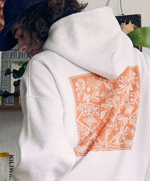 un-filled(アンフィルド)】GERBERA EMB SUPER HEAVY WEIGHT PULL PARKA