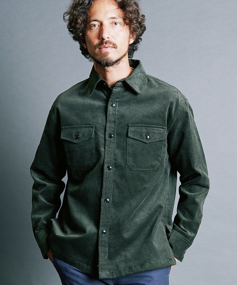 Magine(マージン)】CTN CORDUROY WORK SHIRTS コーデュロイシャツ(2331