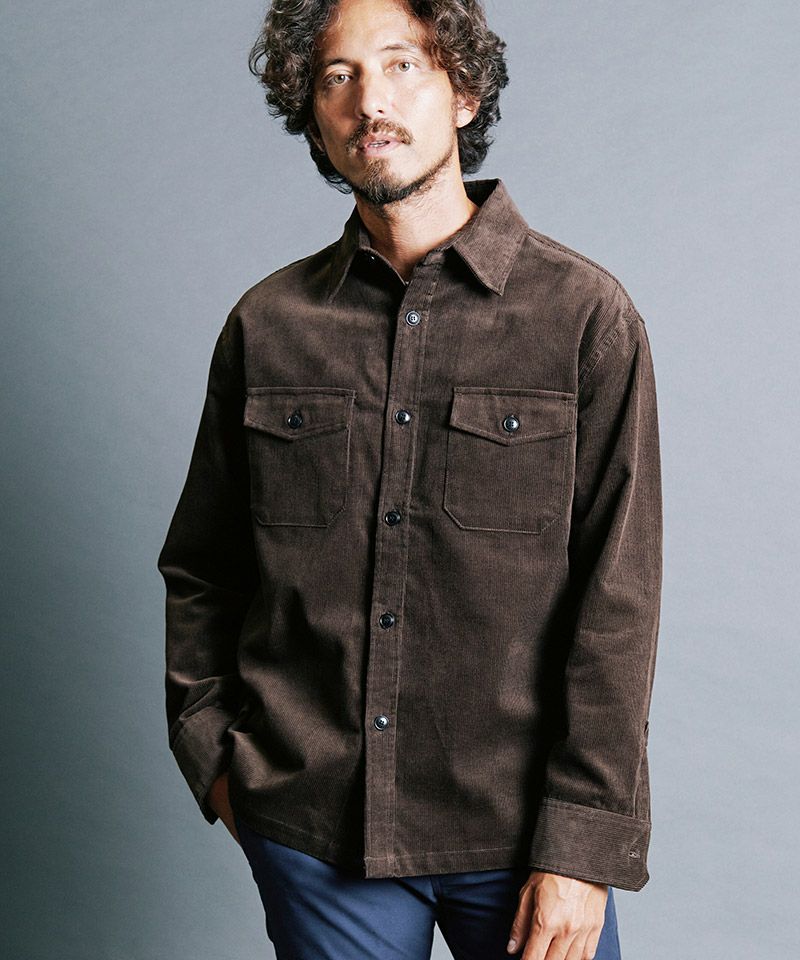 Magine(マージン)】CTN CORDUROY WORK SHIRTS コーデュロイシャツ(2331