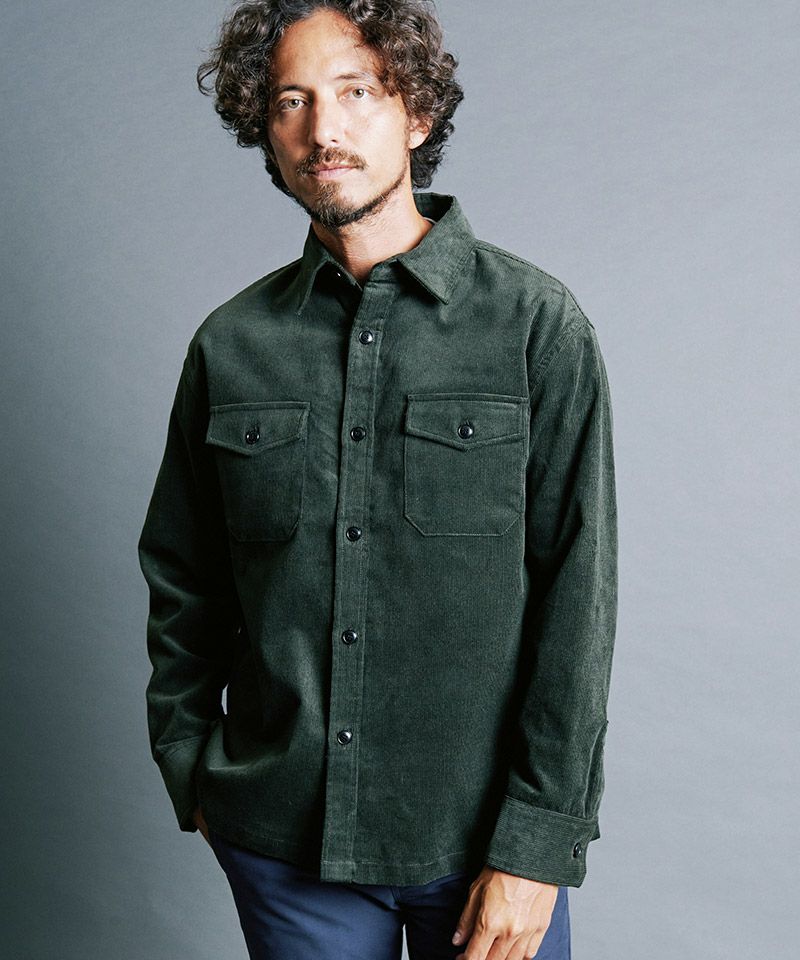 Magine(マージン)】CTN CORDUROY WORK SHIRTS コーデュロイシャツ(2331