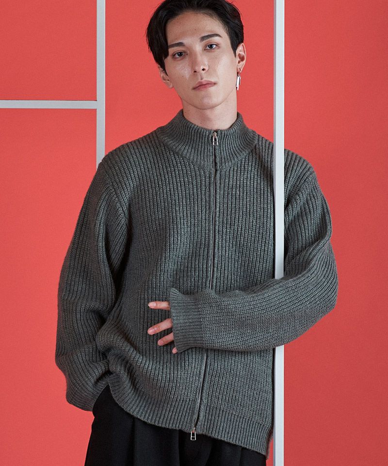 70%OFF【NO ID.(ノーアイディー)】ﾄﾞﾗｲﾊﾞｰｽﾞﾆｯﾄZIP-CD カーディガン