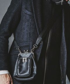 NO ID.(ノーアイディー)】ｼﾝｾﾃｨｯｸﾚｻﾞｰｶﾞﾏ口BAG(853777-603G) | CAMBIO