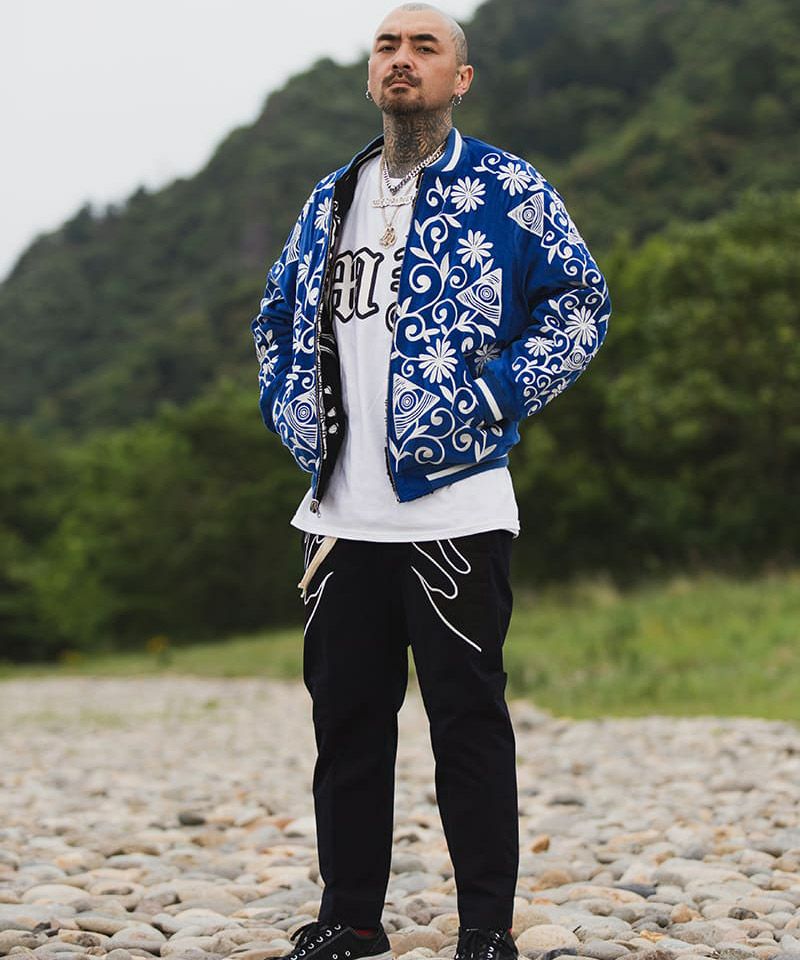 MAYO(メイヨー)】BONES Embroidery Reversible Souvenir Jacket