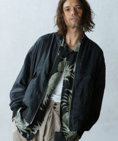 EGO TRIPPING(エゴトリッピング)】LINEN REVERSIBLEJACKET ボンバー 