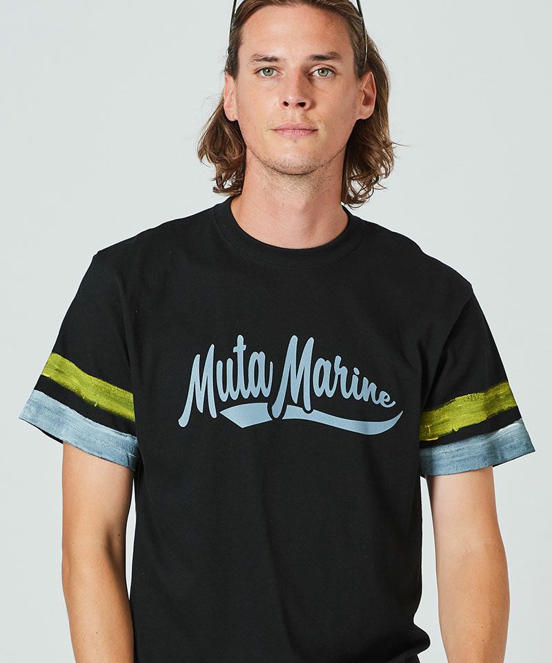 ACANTHUS★muta Hand Border Paint Tee ACANTHUS(アカンサス)】 muta Hand Line Paint Tee Tシャツ