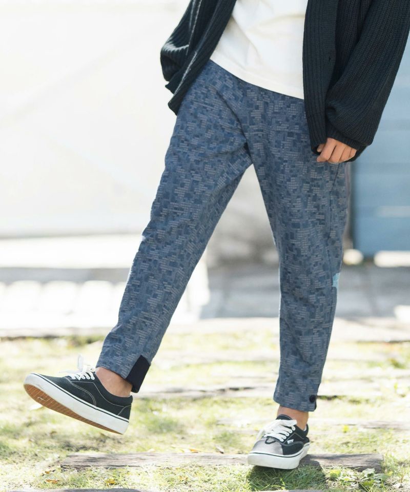 CAMBIO(カンビオ)】Geometric Jacquard Balloon Denim Pants デニム ...