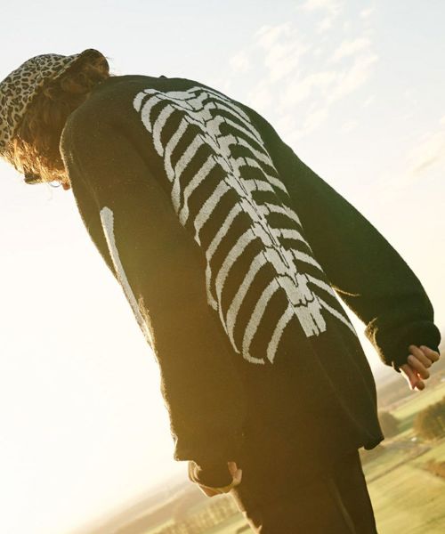 glamb(グラム)】【予約販売1月下旬～2月上旬入荷】Skeleton Cardigan