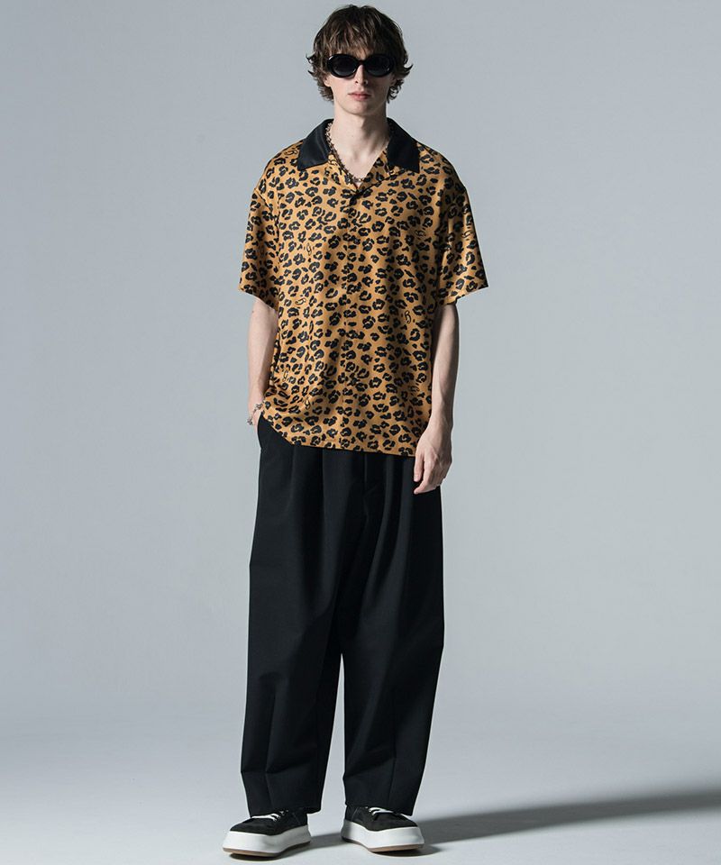 glamb(グラム)】Leopard Bowling Shirts レオパードボウリング