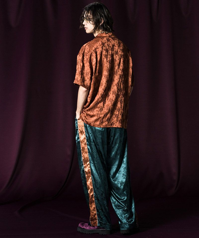 flower shadow  ズボン 20%OFF【glamb(グラム)】Flower Jacquard Line Pants フラワー